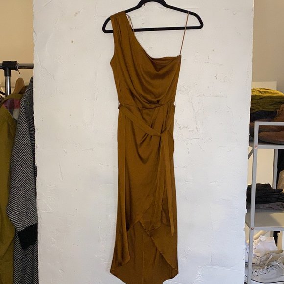 NWT Baltic Born Celia One Shoulder Midi Dress - Picture 7 of 9